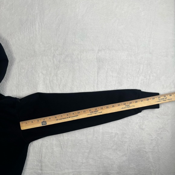 VTG Y2K Fox Sasquatch Skull Hoodie Long Sleeve Black Full Zip Women's Small - Picture 10 of 10